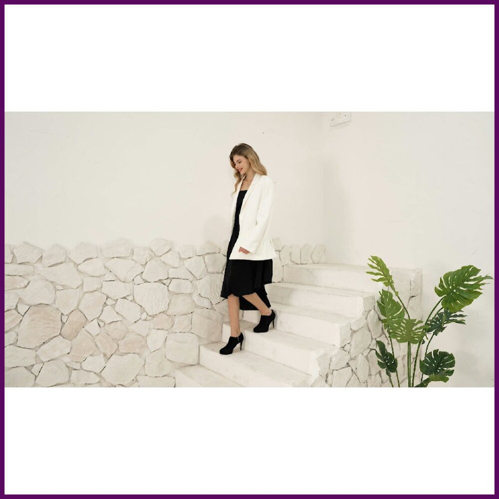 Women's Platform Stiletto Ankle Boots High Heel Winter Dress Shoes - Picture 8 of 8